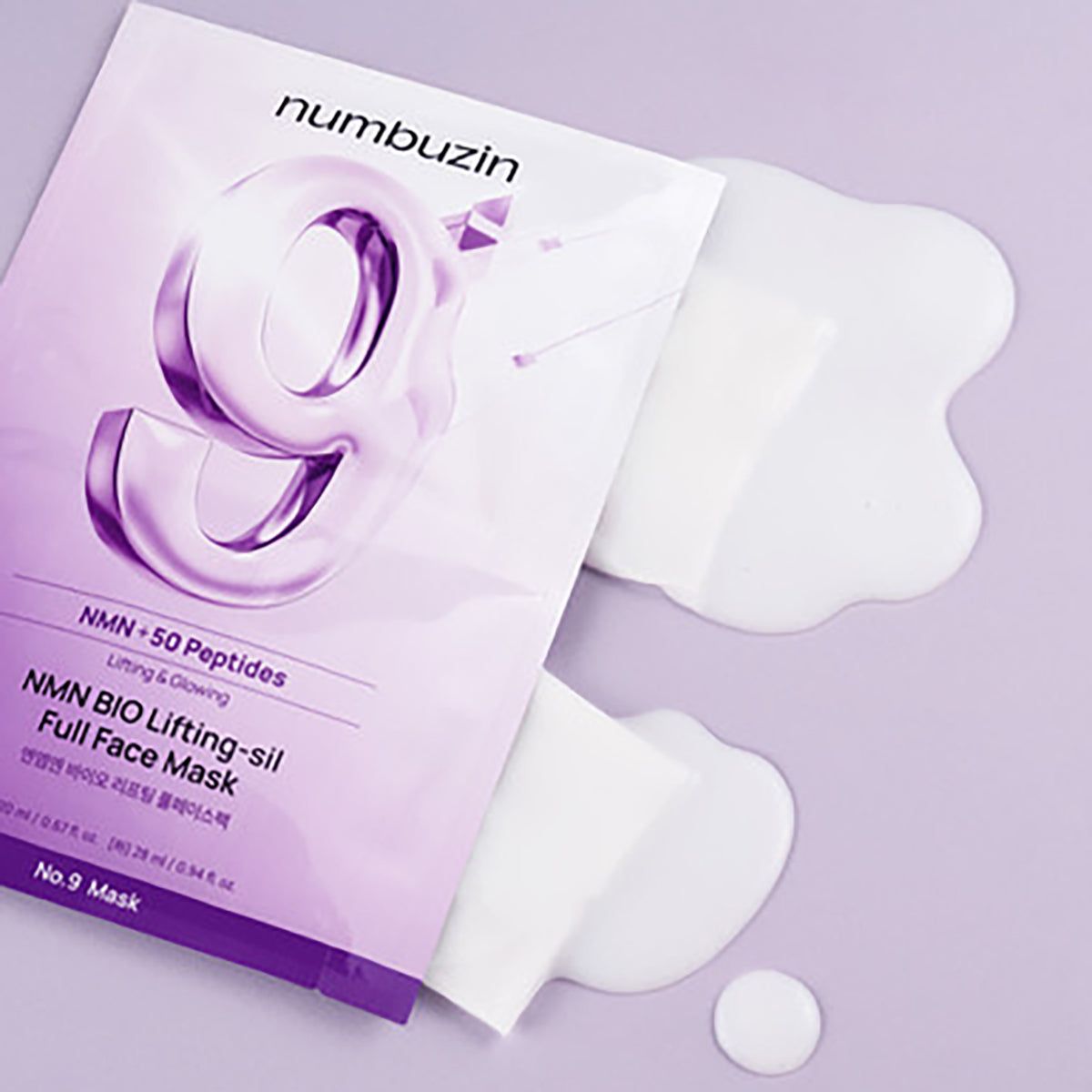 Numbuzin No. 9 NAD+ BIO Lifting-sil Full Face Mask Set 3